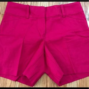 Ann Taylor Signature Shorts Bright Pink Magenta